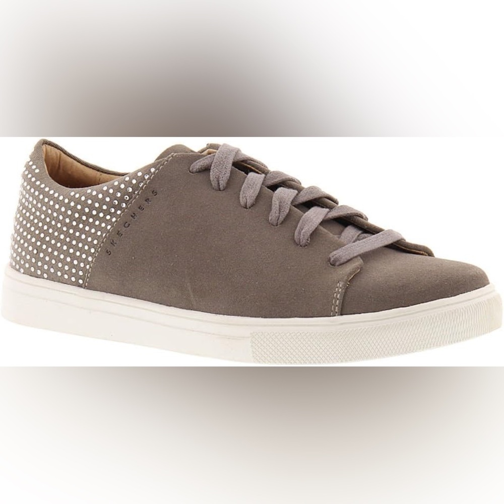 Skechers Street Taupe Rhinestone Sneakers Size 7.5